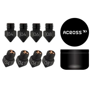8PCS MK8 3-Hole Hardened Steel Nozzle Combo