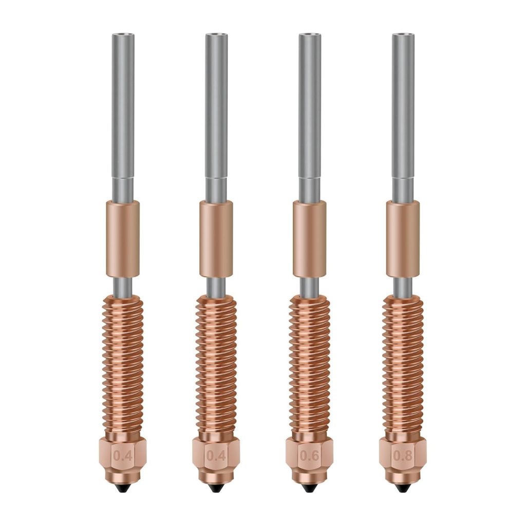 4PCS K1 Series Nozzles with Heat Break Kit