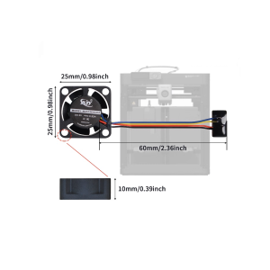 P1 Hotend Cooling Fan 2510